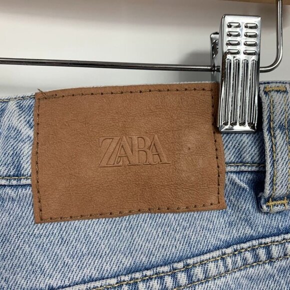 Zara Women's High Waist‎ Cotton Mom Classic 5 Pocket Jeans Size 2 - Picture 5 of 15